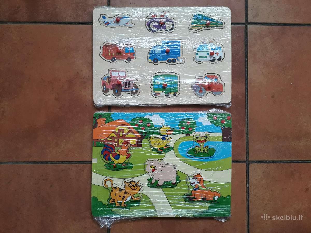 Ekologiškos medinės dėlionės vaikams