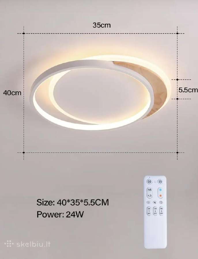 Fanlg LED lubinis sviestuvas, 40cm