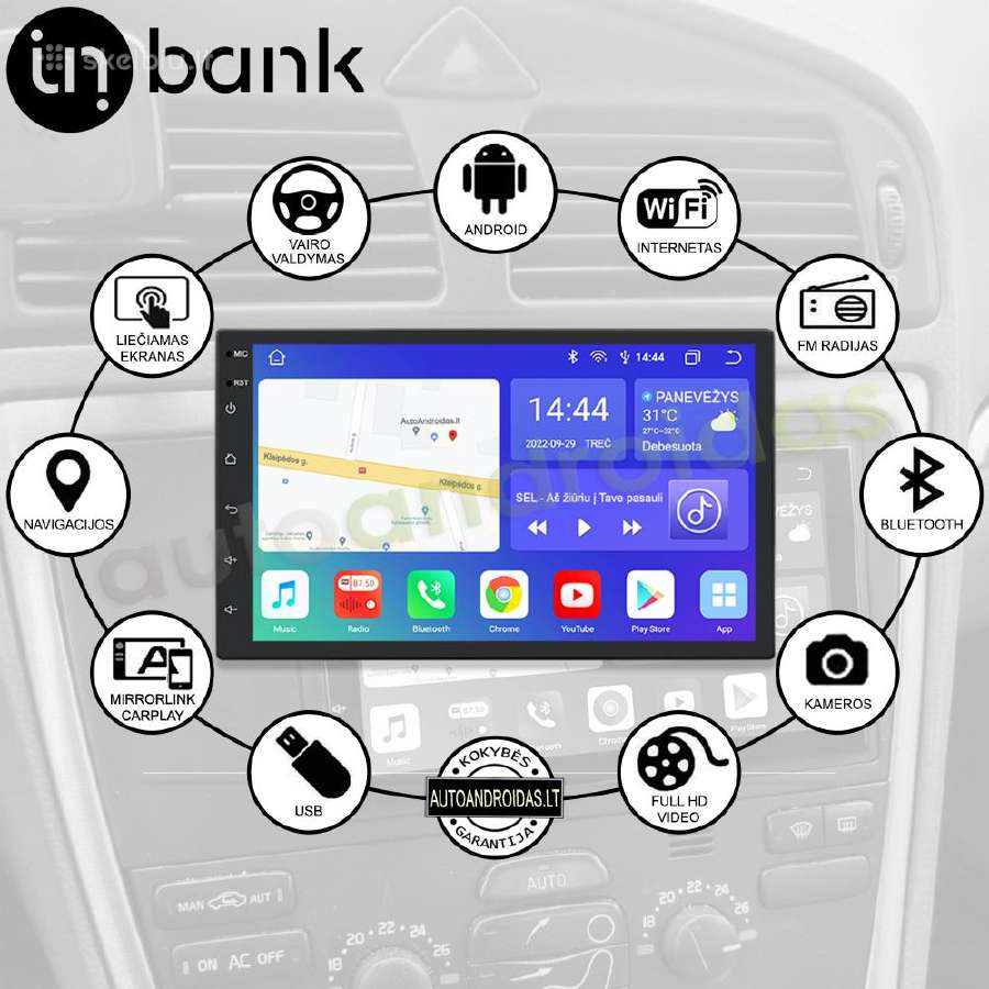 Volvo S60 V70 XC70 2004-07 Android multimedia - nuotraukos Nr. 2