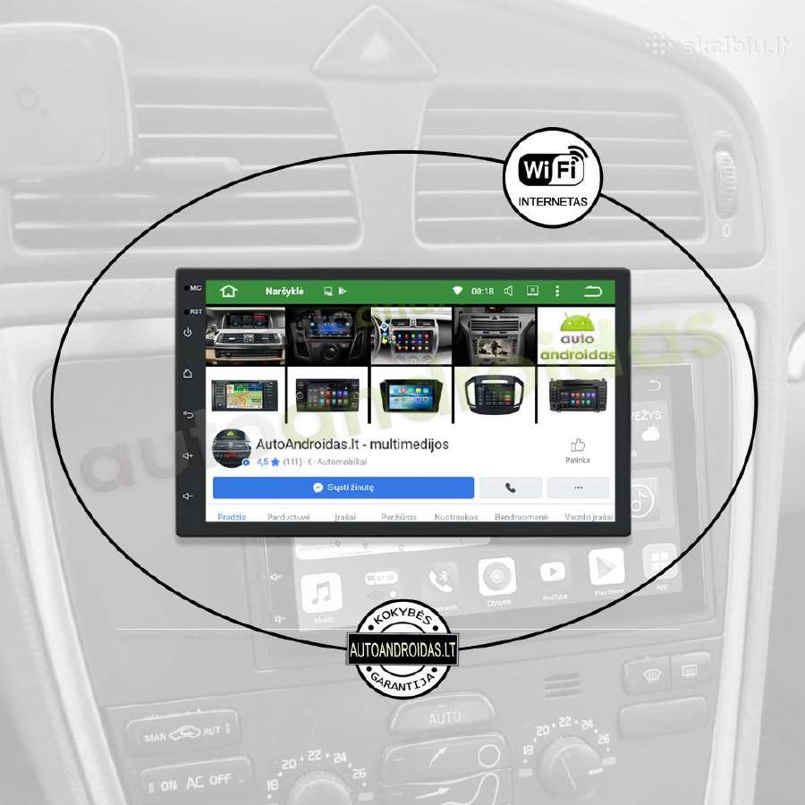 Volvo S60 V70 XC70 2004-07 Android multimedia - nuotraukos Nr. 3