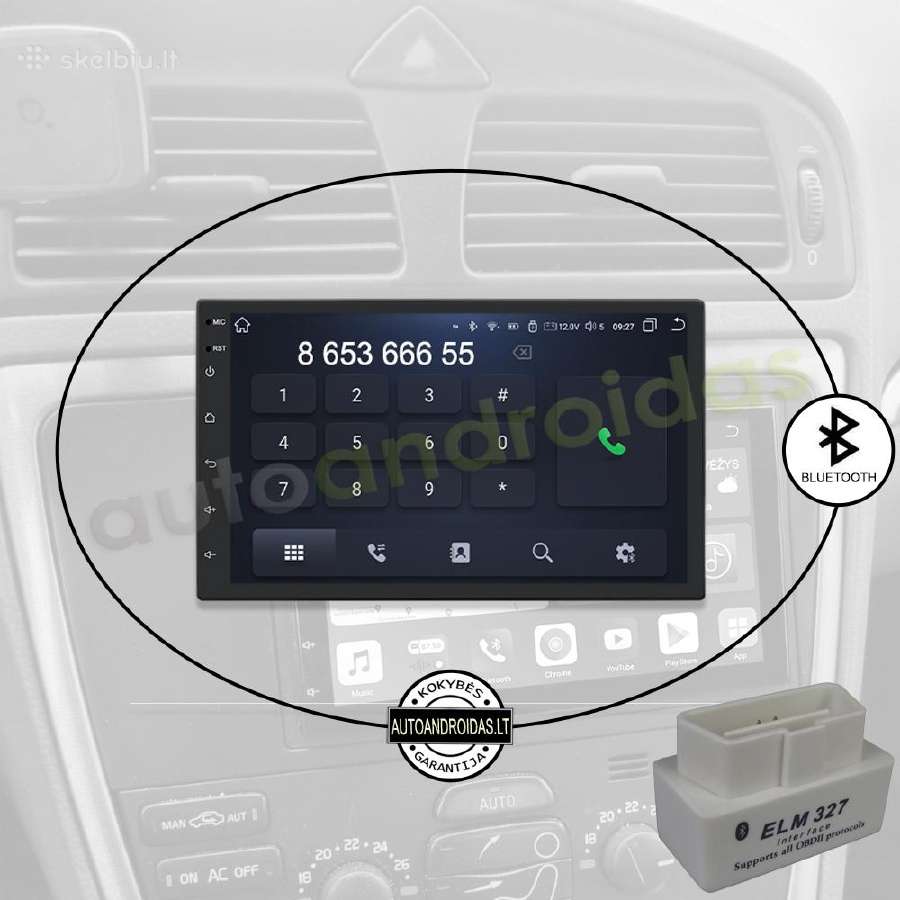 Volvo S60 V70 XC70 2004-07 Android multimedia - nuotraukos Nr. 4