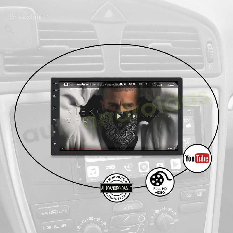 Volvo S60 V70 XC70 2004-07 Android multimedia - nuotraukos Nr. 7