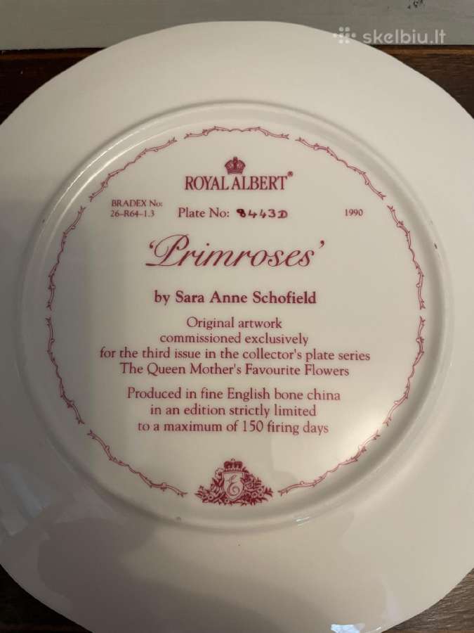 Lėkštė Royal Albert - nuotraukos Nr. 6