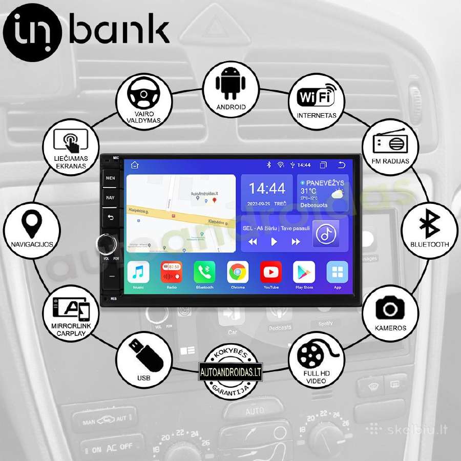 Volvo S60 V70 XC70 2004-07 Android multimedija GPS - nuotraukos Nr. 2