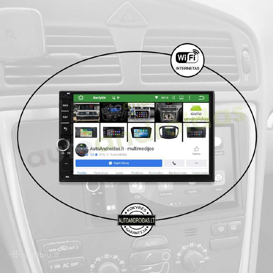 Volvo S60 V70 XC70 2004-07 Android multimedija GPS - nuotraukos Nr. 3