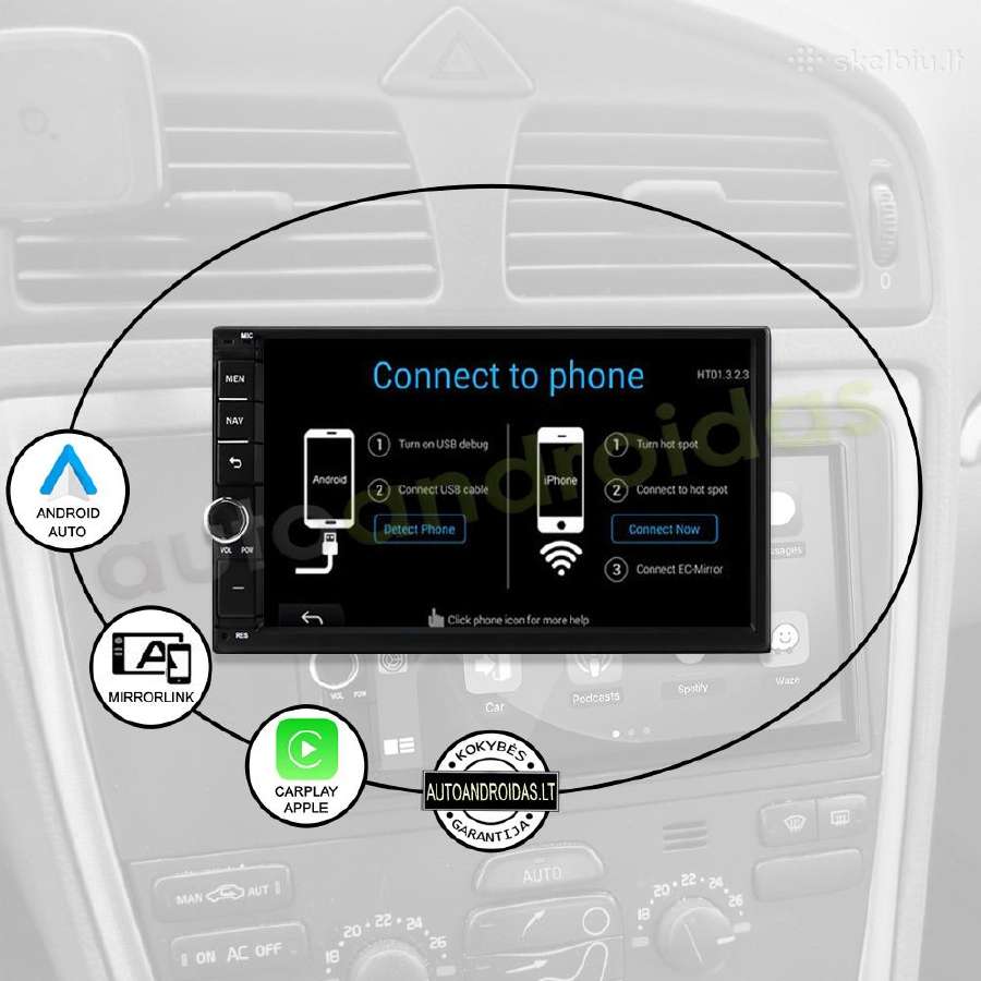 Volvo S60 V70 XC70 2004-07 Android multimedija GPS - nuotraukos Nr. 8