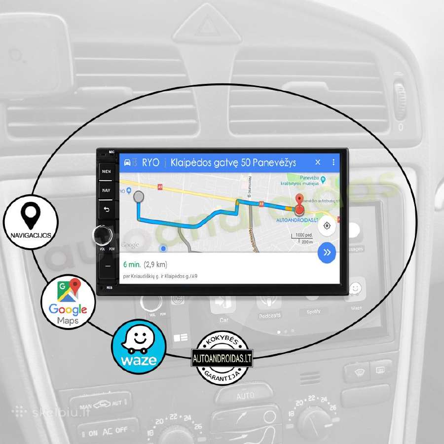 Volvo S60 V70 XC70 2004-07 Android multimedija GPS - nuotraukos Nr. 9