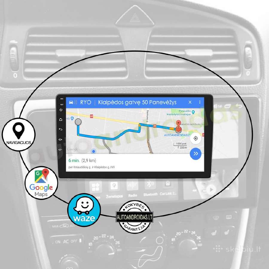 Volvo S60 V70 XC70 Android multimedia 9 colių - nuotraukos Nr. 9