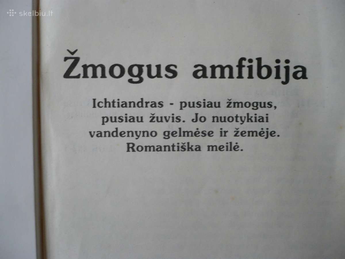 A. Beliajevas - Žmogus amfibija - nuotraukos Nr. 2