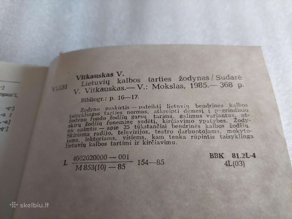 Lietuvių kalbos tarties žodynas - nuotraukos Nr. 3