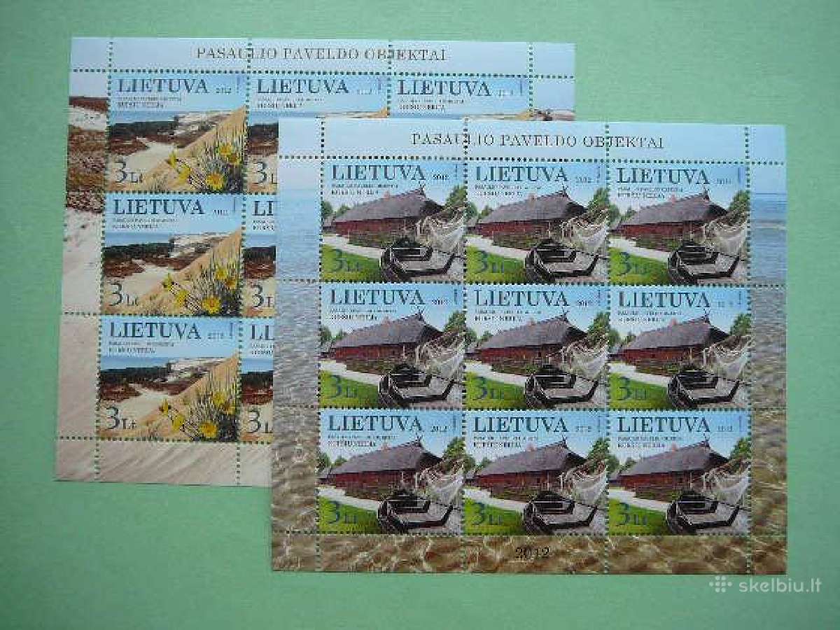 Lietuva 2012 Kursiu Nerija Mnh lit1106/7b