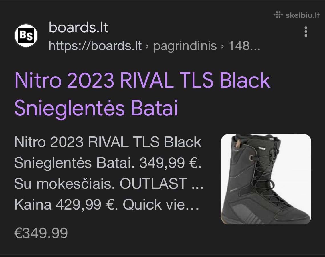 Snieglentės batai Nitro Rival Tls - nuotraukos Nr. 6