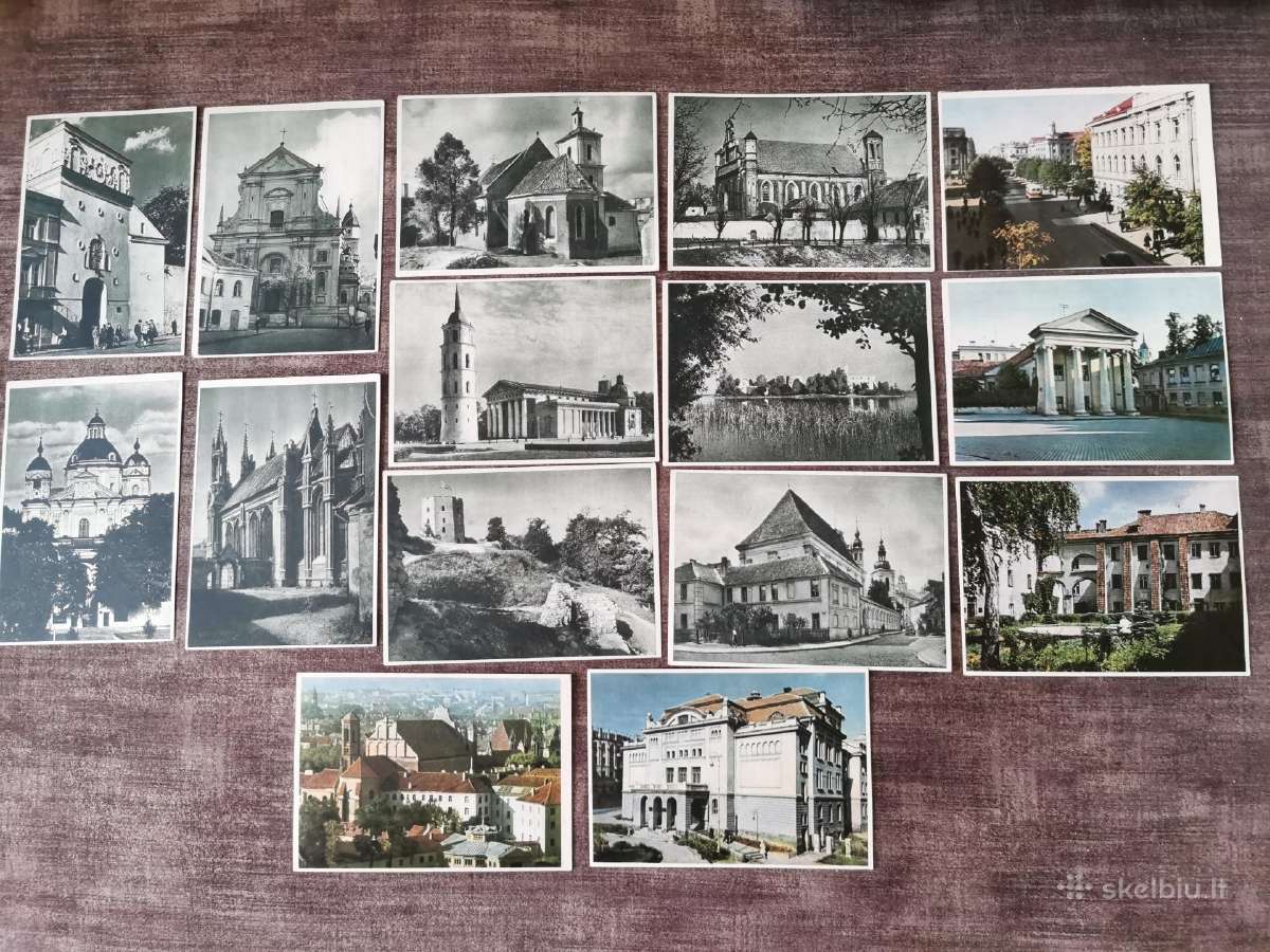 Senos atvirutės su Lietuva