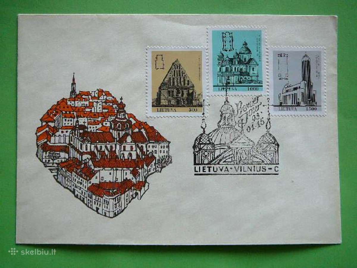Lietuva 1993 Architektura Pdv lit511/3v