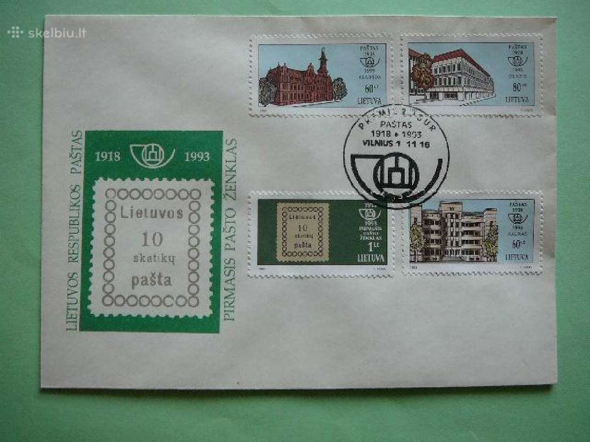 Lietuva 1993 Pastas Pdv lit540/3v