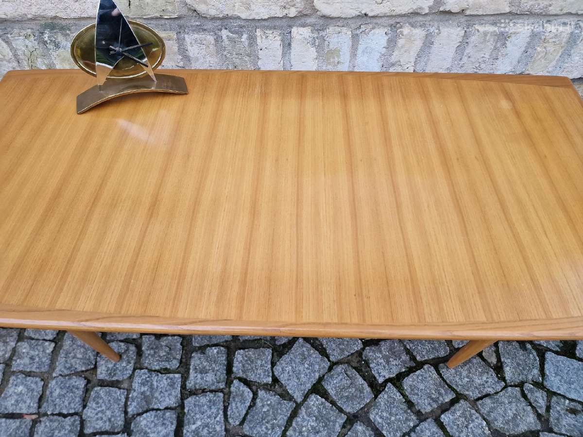 Vintažinis mid century tikmedžio kavos staliukas - nuotraukos Nr. 3