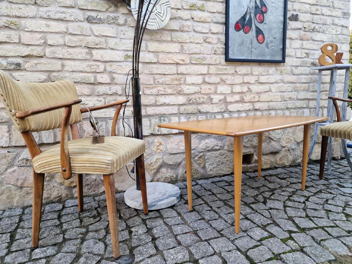 Vintažinis mid century tikmedžio kavos staliukas - nuotraukos Nr. 23