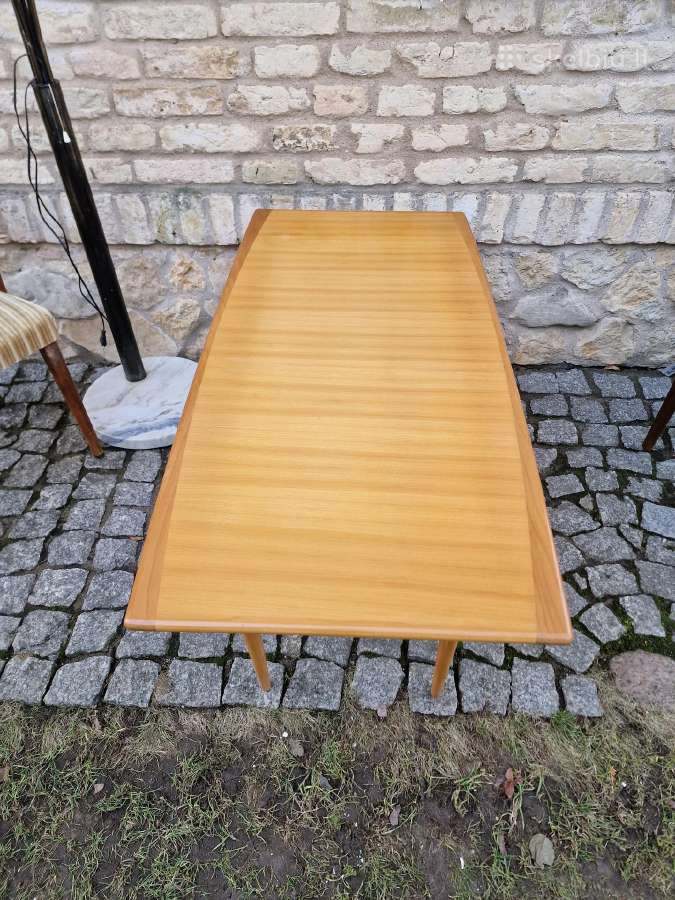 Vintažinis mid century tikmedžio kavos staliukas - nuotraukos Nr. 17