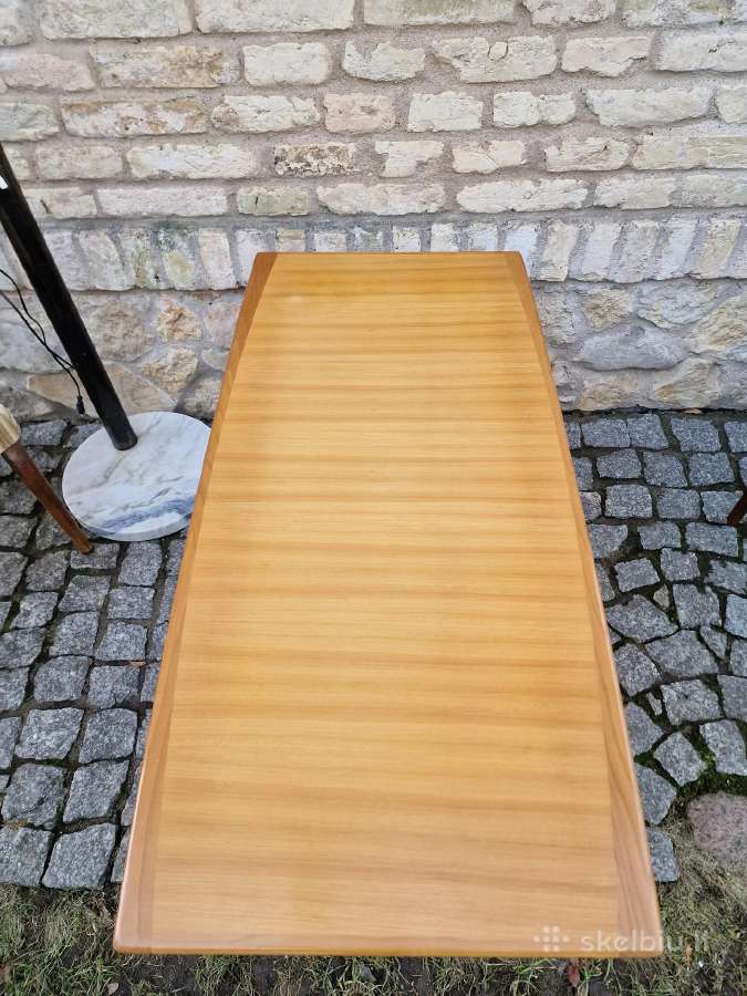Vintažinis mid century tikmedžio kavos staliukas - nuotraukos Nr. 20