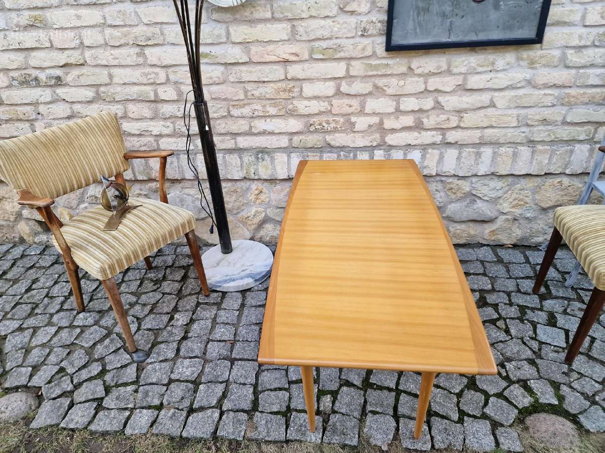 Vintažinis mid century tikmedžio kavos staliukas - nuotraukos Nr. 22