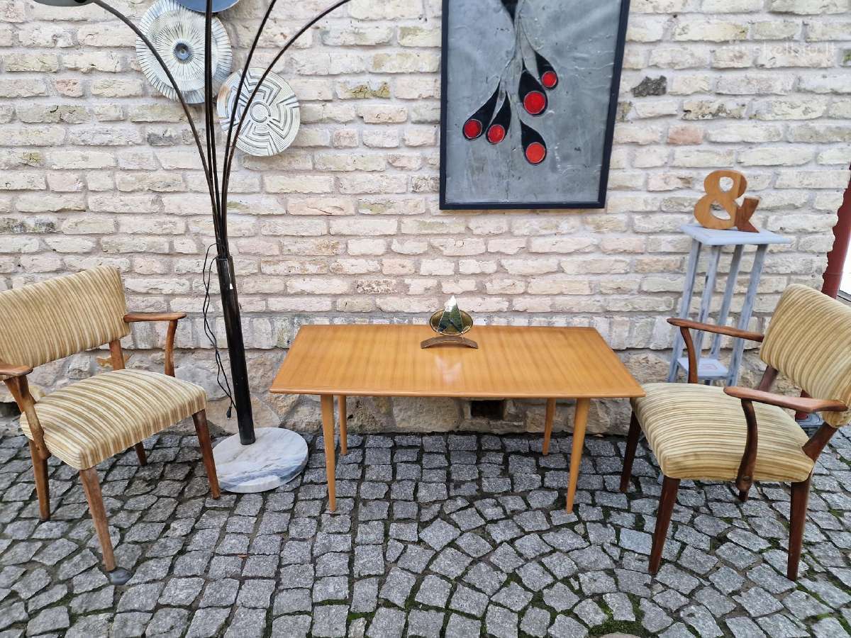 Vintažinis mid century tikmedžio kavos staliukas - nuotraukos Nr. 31