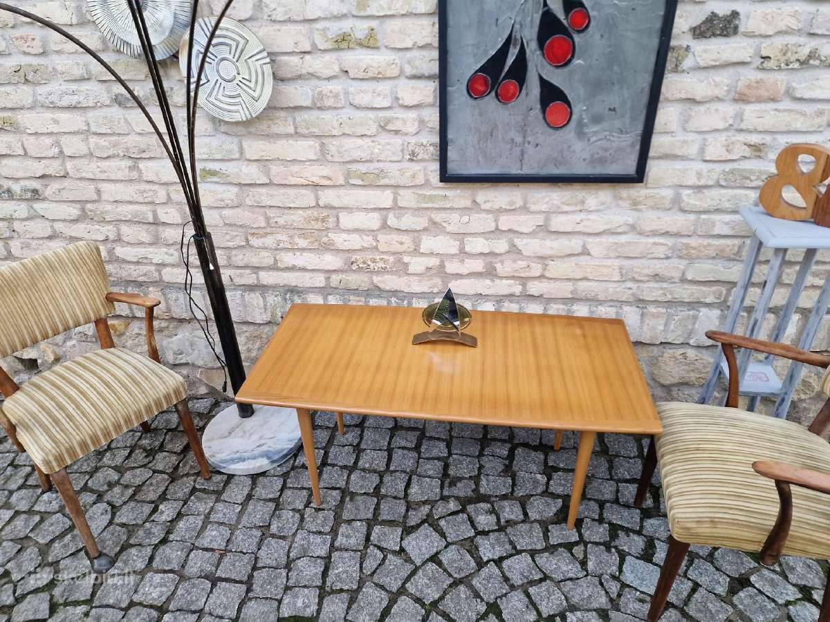 Vintažinis mid century tikmedžio kavos staliukas - nuotraukos Nr. 33