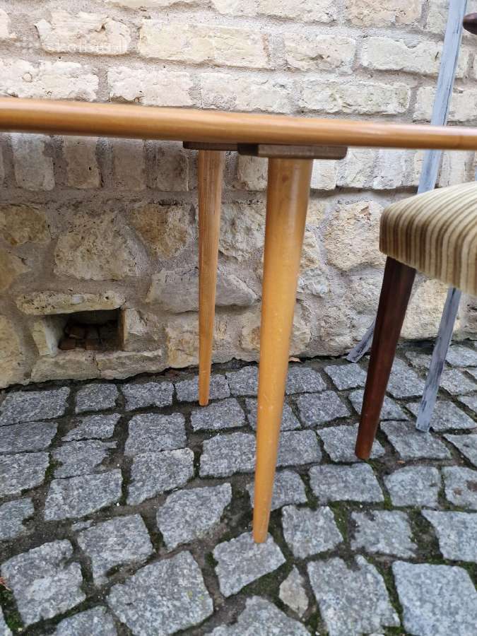 Vintažinis mid century tikmedžio kavos staliukas - nuotraukos Nr. 30
