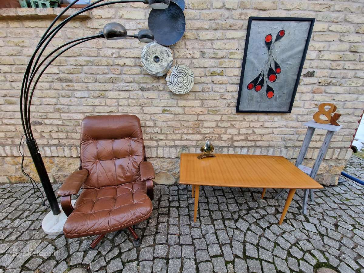 Vintažinis mid century tikmedžio kavos staliukas - nuotraukos Nr. 37