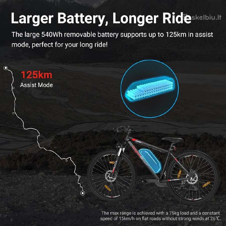 Eleglide M2" 27,5 ratai/ 250 W/ 15 Ah/ 25 km/h - nuotraukos Nr. 9