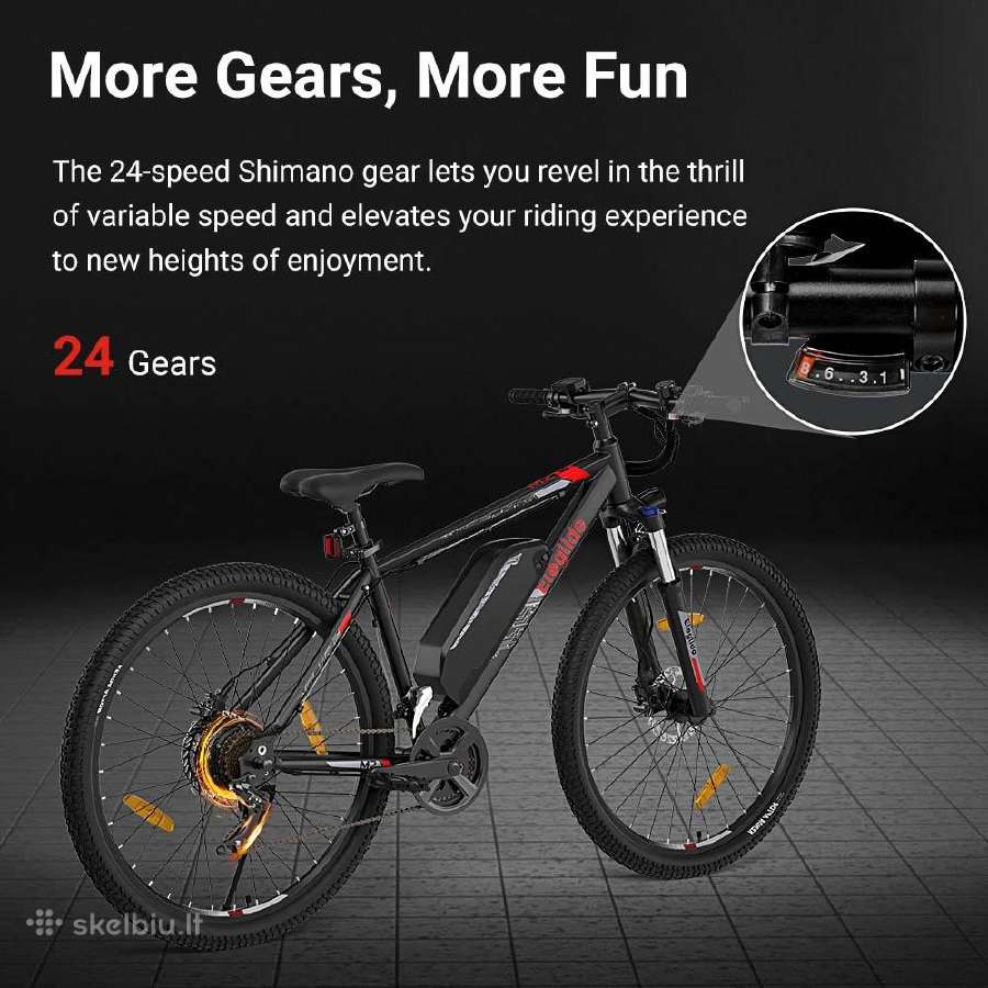 Eleglide M2" 27,5 ratai/ 250 W/ 15 Ah/ 25 km/h - nuotraukos Nr. 11