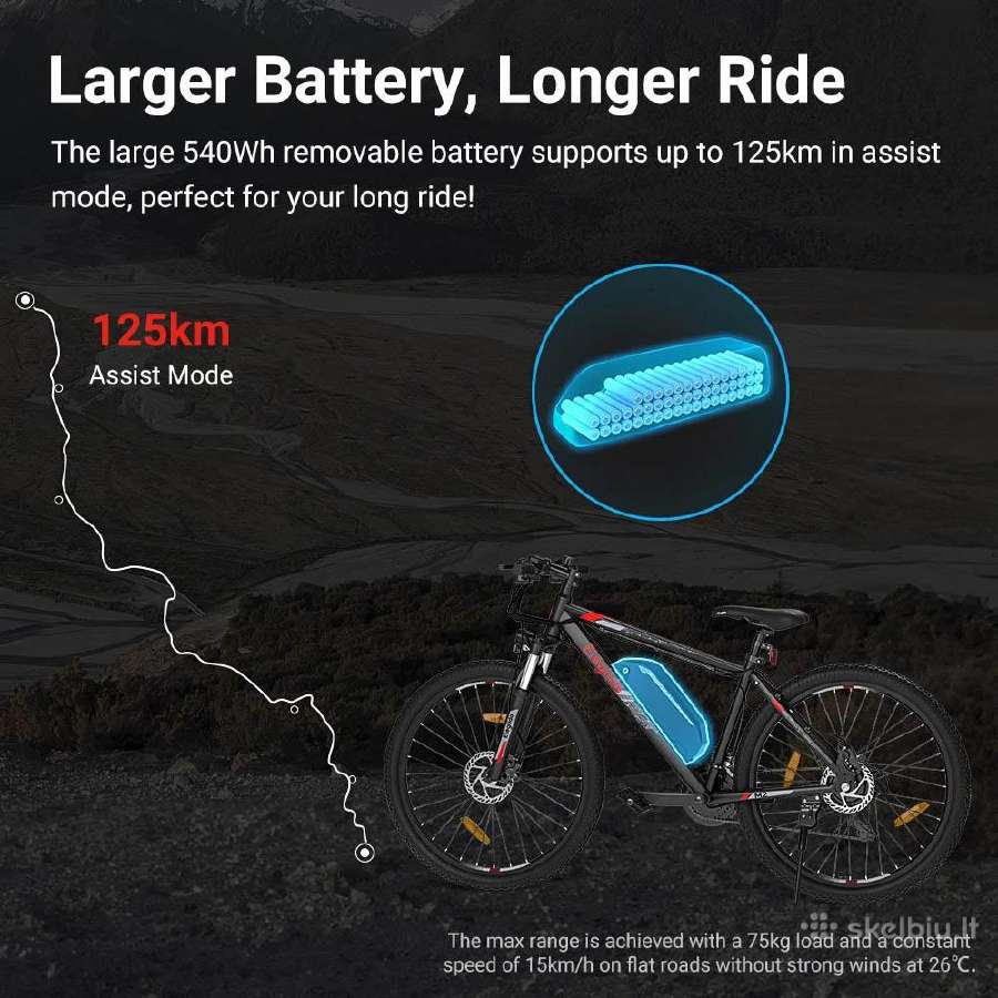 Eleglide M2" 29 ratai/ 250 W/ 15 Ah/ 25 km/h - nuotraukos Nr. 7