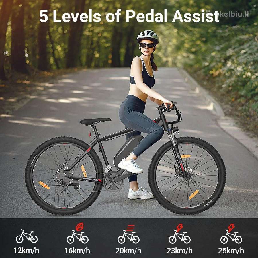 Eleglide M2" 29 ratai/ 250 W/ 15 Ah/ 25 km/h - nuotraukos Nr. 10