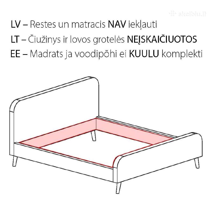 Jysk lovos rėmas Vedde - nuotraukos Nr. 4