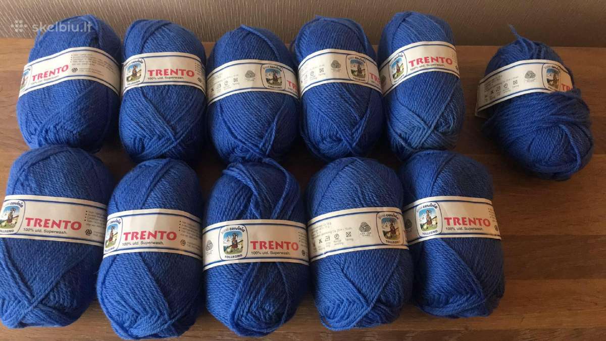 Mezgimo siūlai , 11 kamuoliukai po 50g. Italija - nuotraukos Nr. 3