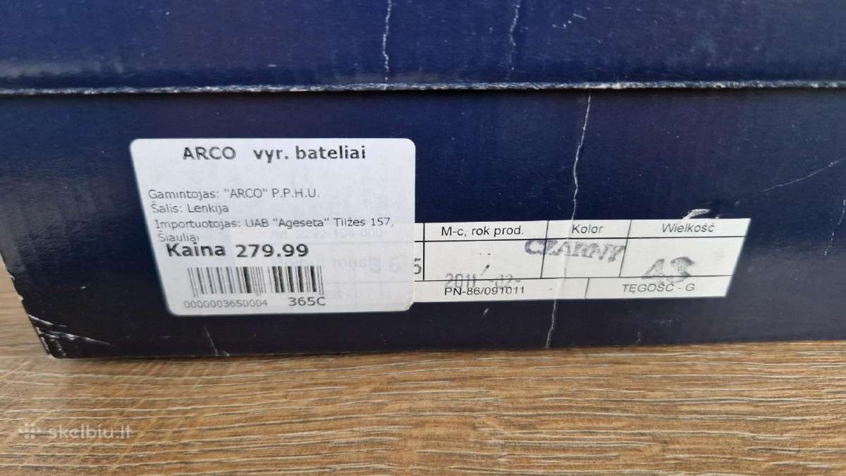 Vyriški klasikiniai pusbačiai Arco - nuotraukos Nr. 8