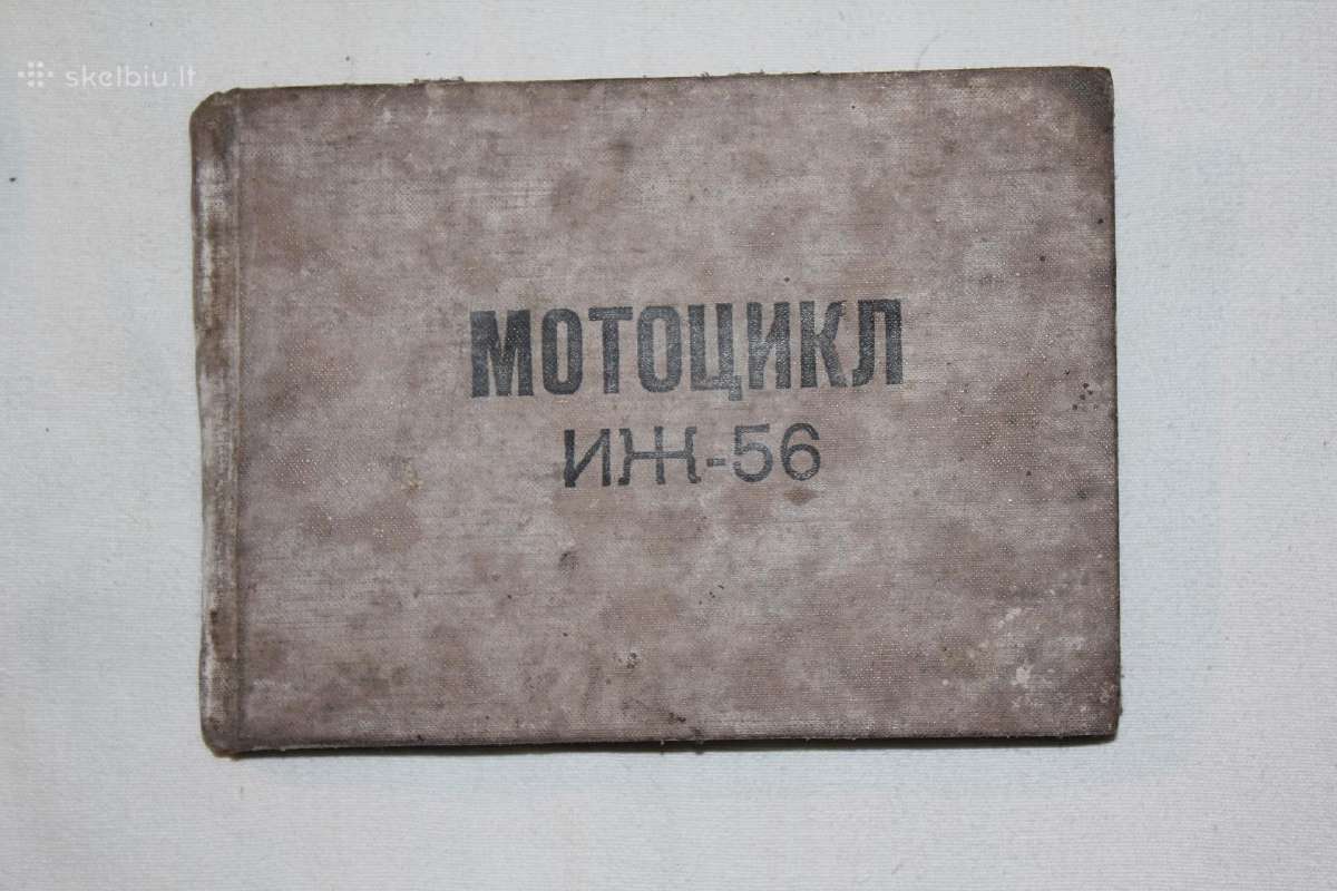 Iž-56 motociklo priežiūros ir remonto knygelė 1960
