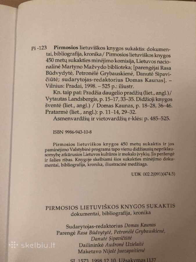 Pirmosios lietuviškos knygos sukaktis - nuotraukos Nr. 8
