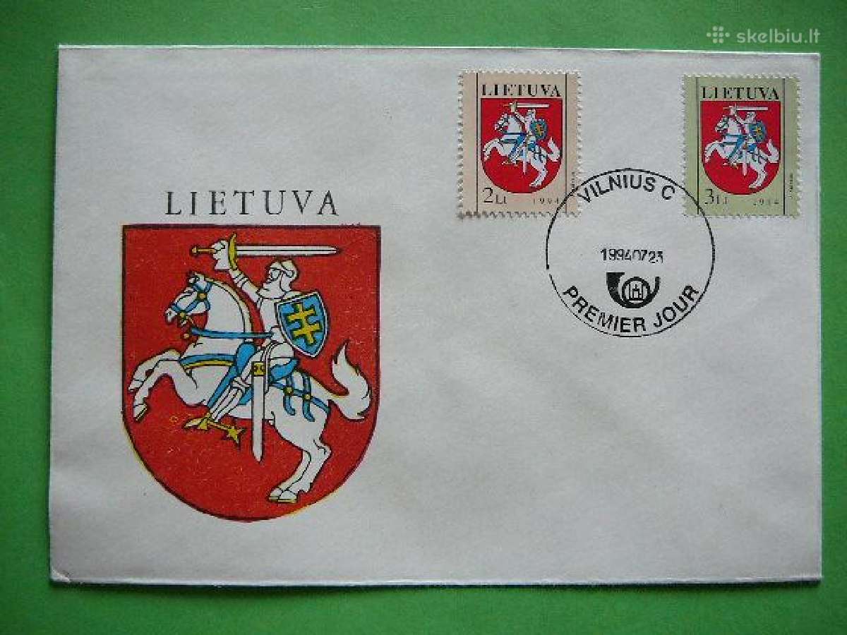 Lietuva 1994 Standartai Vytis Pdv lit561/2v