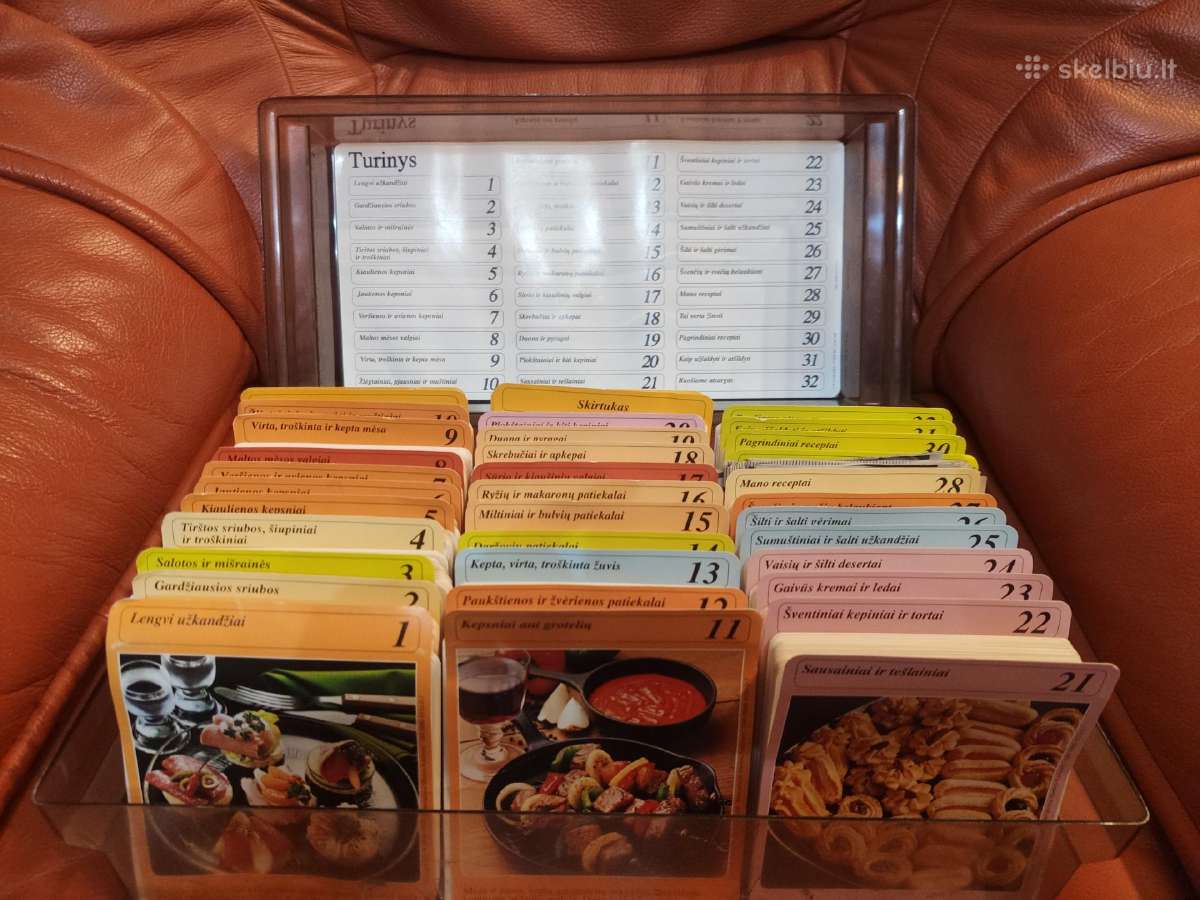 Receptų dėžutė su receptais (visas rinkinys)