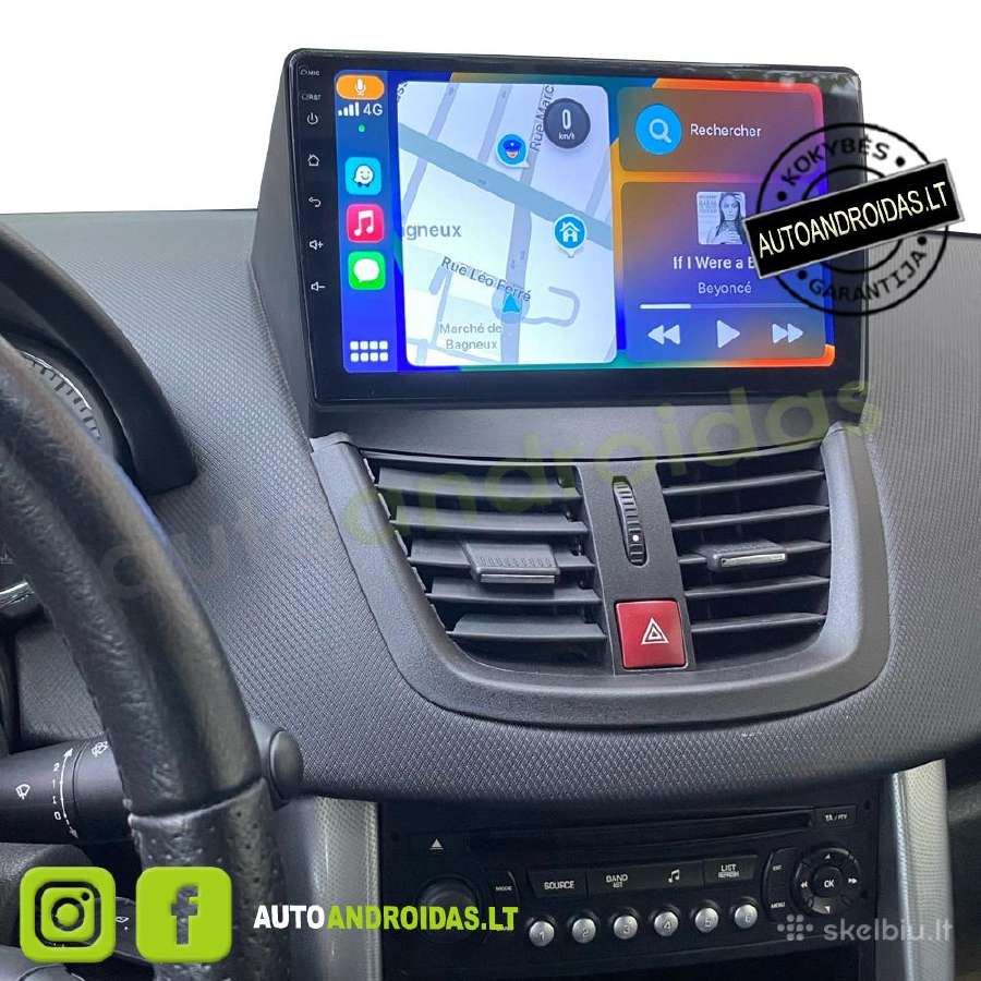 Peugeot 207 Cc 2006-15 Android multimedia GPS/WiFi