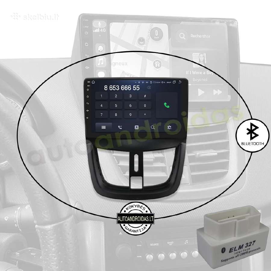 Peugeot 207 Cc 2006-15 Android multimedia GPS/WiFi - nuotraukos Nr. 5