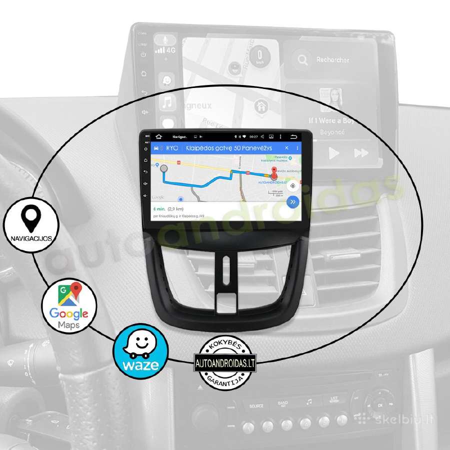 Peugeot 207 Cc 2006-15 Android multimedia GPS/WiFi - nuotraukos Nr. 11