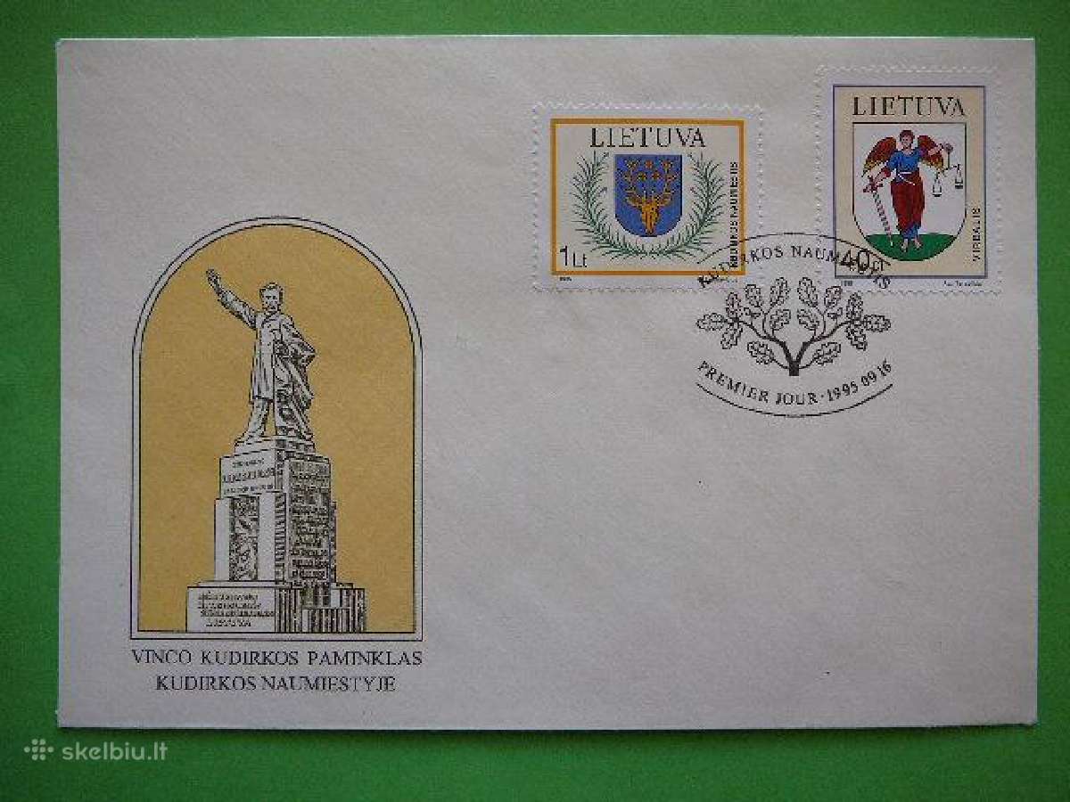 Lietuva 1995 Miestu herbai Pdv lit591/2v