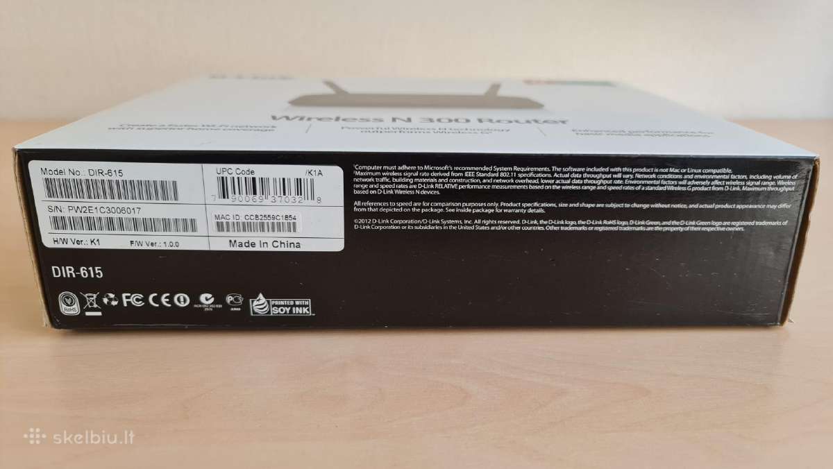 Maršrutizatorius router D-link dir-615 N300 - nuotraukos Nr. 2