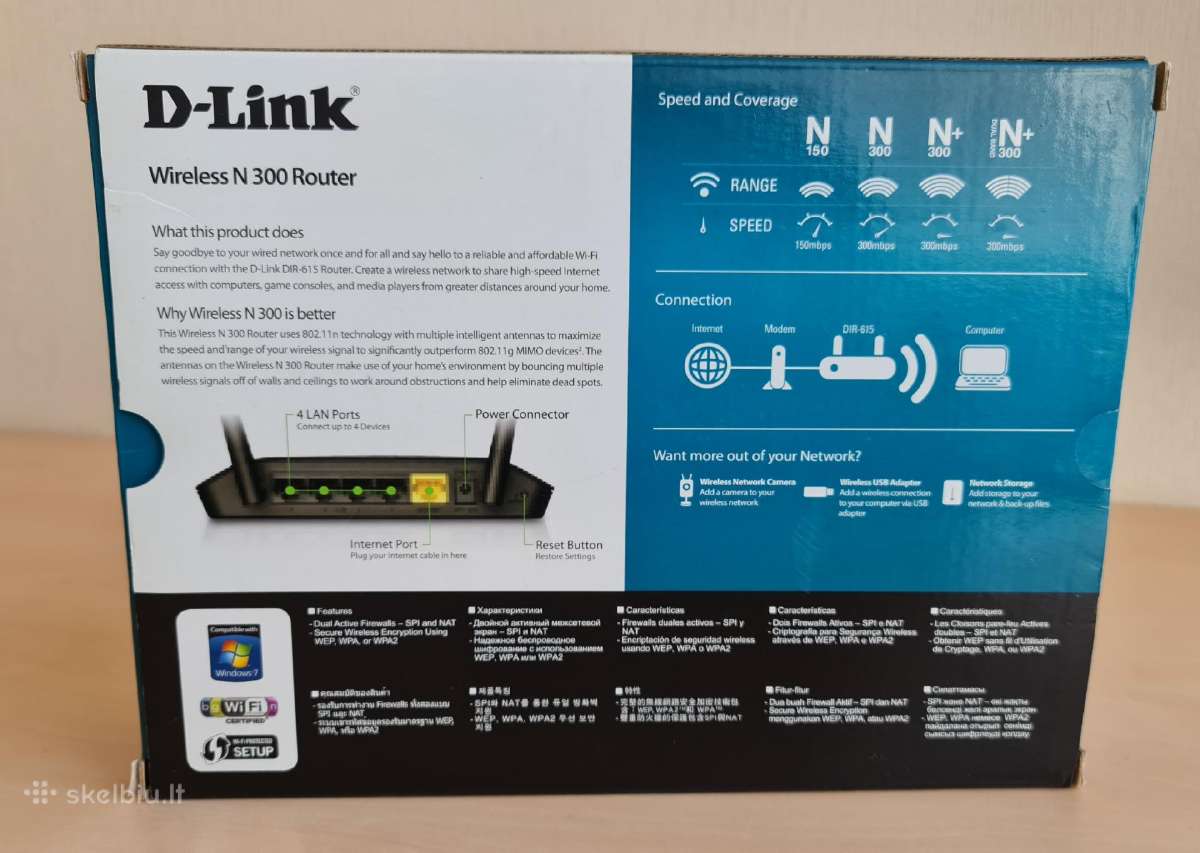Maršrutizatorius router D-link dir-615 N300 - nuotraukos Nr. 5