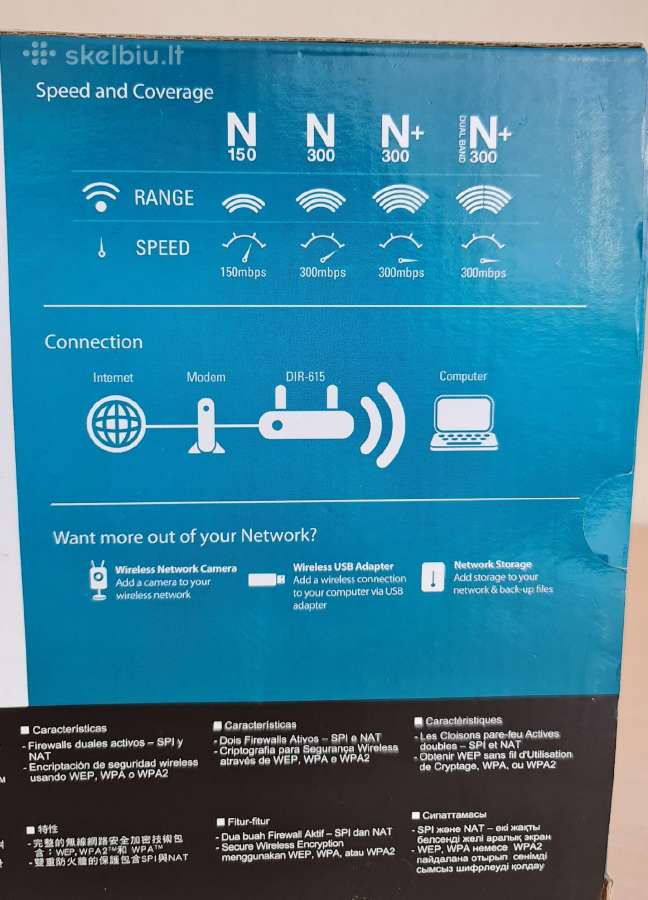 Maršrutizatorius router D-link dir-615 N300 - nuotraukos Nr. 9