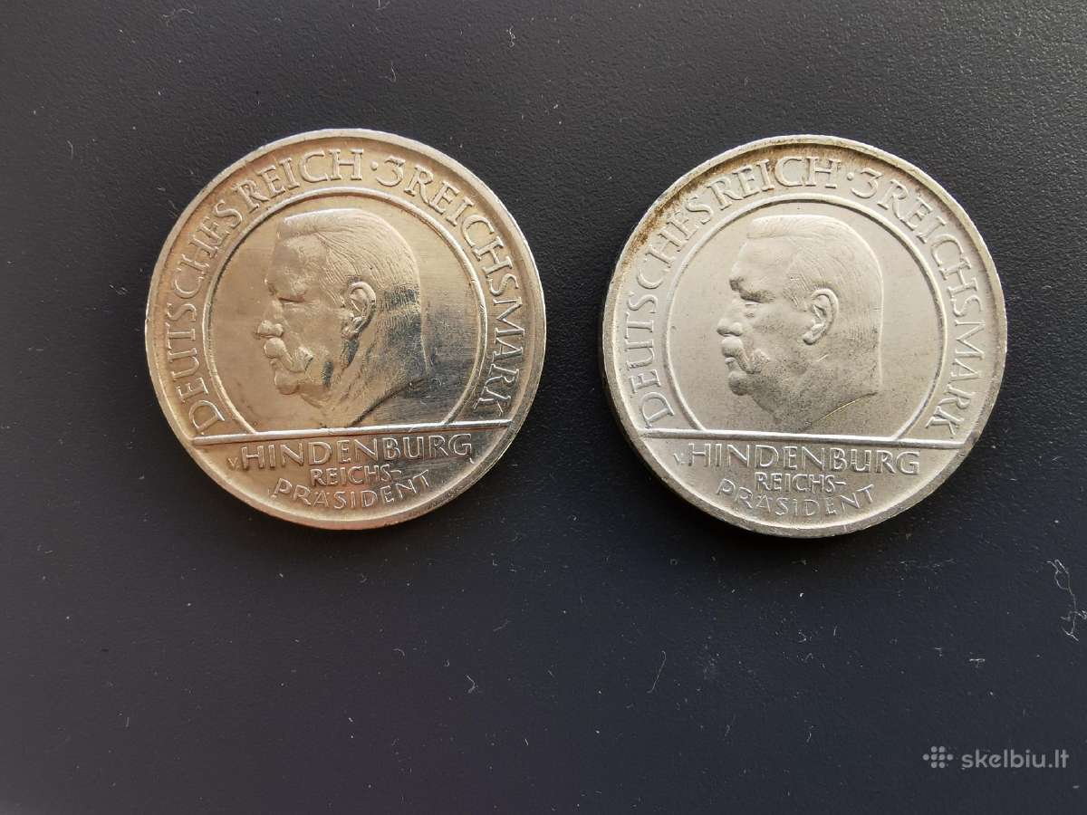 Vokietija 1929 3 Reichsmark Veimaro konstitucija