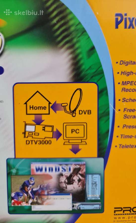 Palydovines televizijos pci plokšte Dtv3000 Dvb-s - nuotraukos Nr. 6