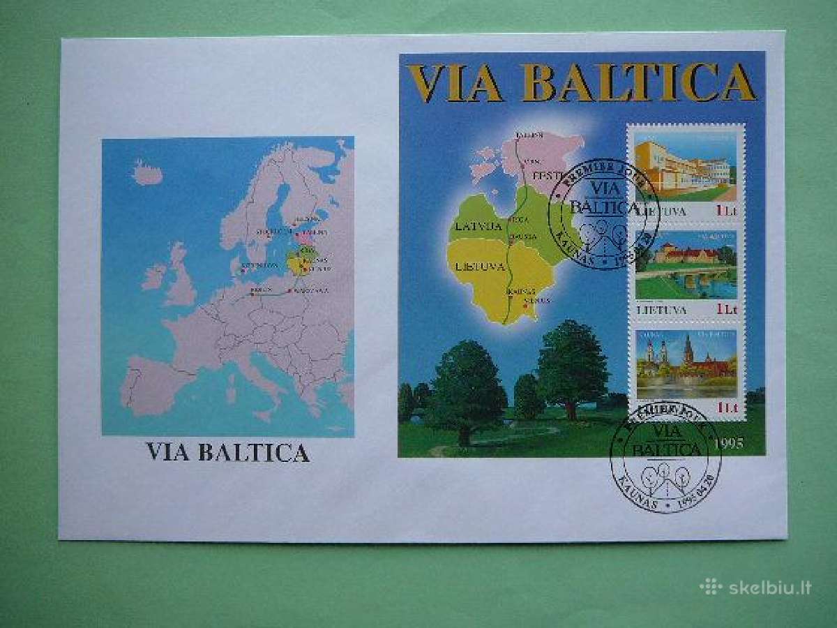 Lietuva 1995 Via Baltica Kaunas Pdv lit577/9b