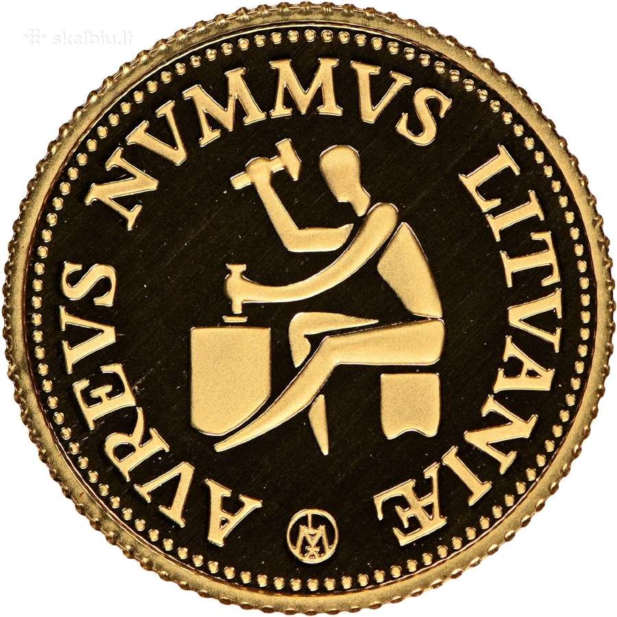10 litų auksinė moneta Kalviukas, Lietuvos Bankas.